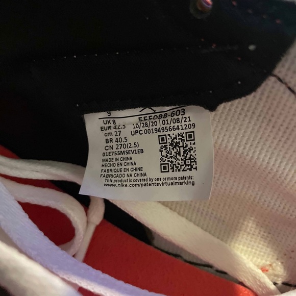 Nike Air Jordan 1 Retro High OG ‘Light Fusion Red’ Men’s Sz9 - Picture 3 of 3